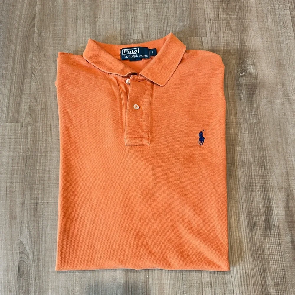 Polo by Ralph Lauren Men's Vibrant Orange Polo Shirt - Picture 1 of 5